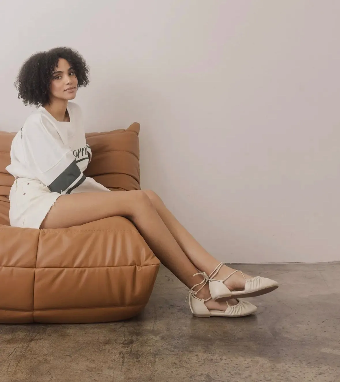 Laney Lace Up Ballet Flats